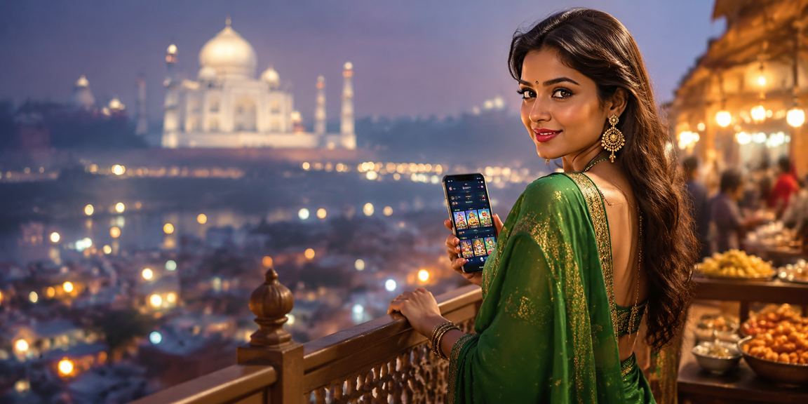 Mobile user enjoying casino games in Agra
